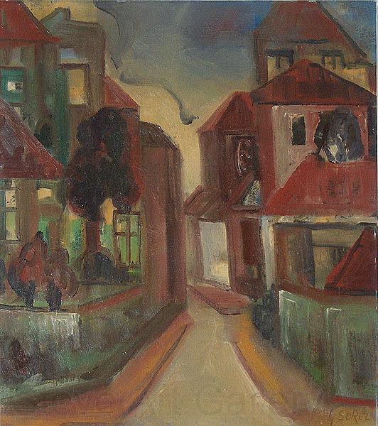 Georges Jansoone Street view Norge oil painting art